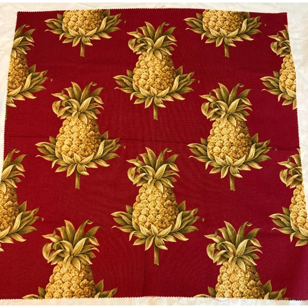 Vtg‎ Pineapples Fabric 25